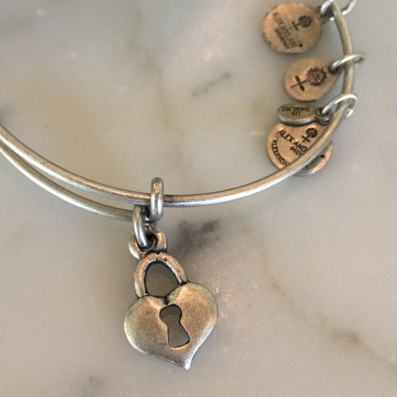 Alex and Ani Heart Lock Bracelet - Picture 2 of 3